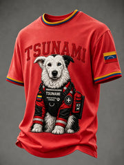 Men's Venezuela Hero Dog Tsunami Patriotic Dog Lover T-Shirt