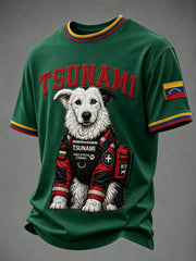 Men's Venezuela Hero Dog Tsunami Patriotic Dog Lover T-Shirt