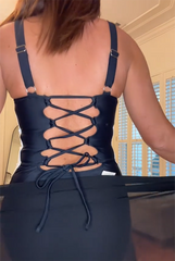 đď¸Last Day Special Sale 49% OFFđŠąPlunge Lace-up Corset Sculpting Swimsuit