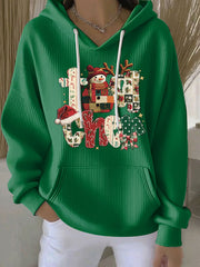 Women's Christmas Print Casual Hoodie