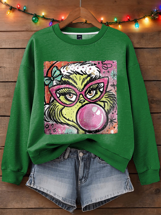 Women's Merry Christmas Print Sweatshirt