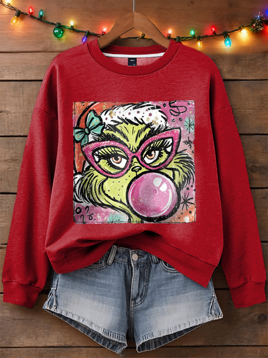 Women's Merry Christmas Print Sweatshirt
