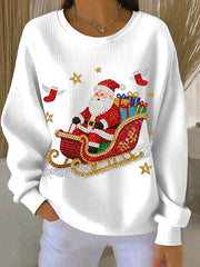 Women's Christmas Print Casual Sweatshirt
