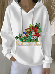 Women's Christmas Print Casual Hoodie