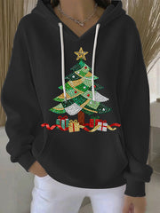 Women's Christmas Print Casual Hoodie