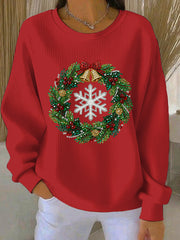 Women's Christmas Print Casual Sweatshirt