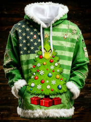 Men's Christmas Print Casual Hoodie