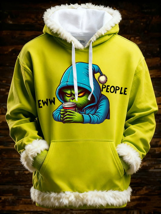 Men's Christmas Print Casual Hoodie
