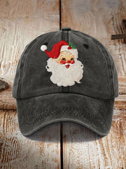 Unisex Santa Print Hat