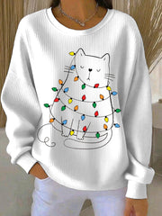 Women's Christmas Print Casual Sweatshirt