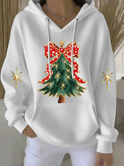 Women's Christmas Print Casual Hoodie