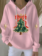 Women's Christmas Print Casual Hoodie