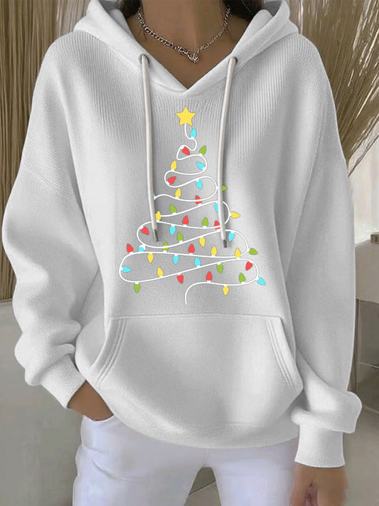 Women's Christmas Print Casual Hoodie