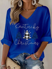 Women's Christmas Waffle T-shirt