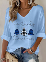 Women's Christmas Waffle T-shirt