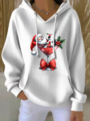 Women's Santa Claus Print Hoodie