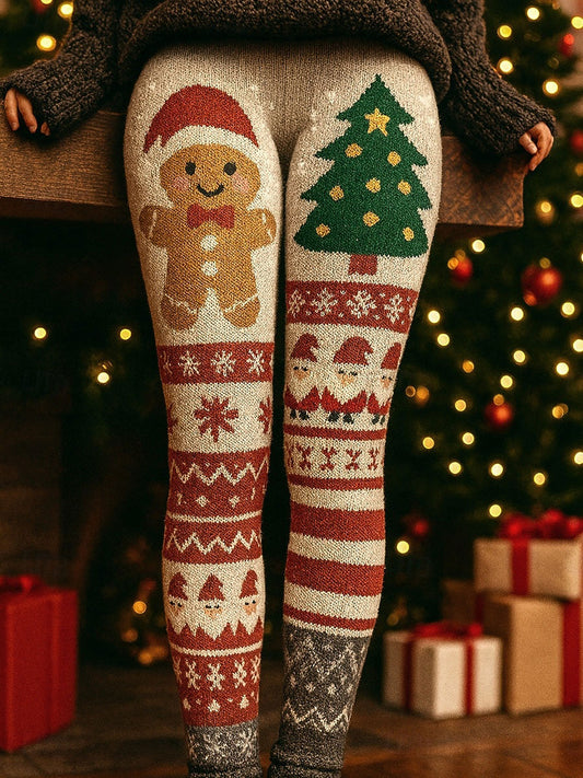 Women's Christmas Print Casual Leggings