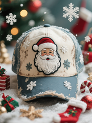 Unisex Santa Claus Print Hat