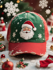 Unisex Santa Claus Print Hat