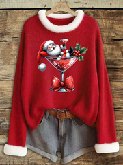 Women's  Santa Claus Printed Tops