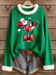 Women's  Santa Claus Printed Tops
