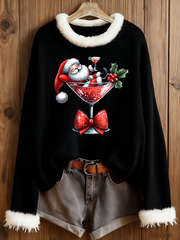Women's  Santa Claus Printed Tops