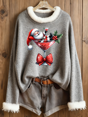 Women's  Santa Claus Printed Tops