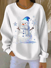 Women's Christmas Print Casual Sweatshirt