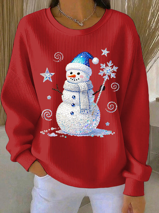 Women's Christmas Print Casual Sweatshirt