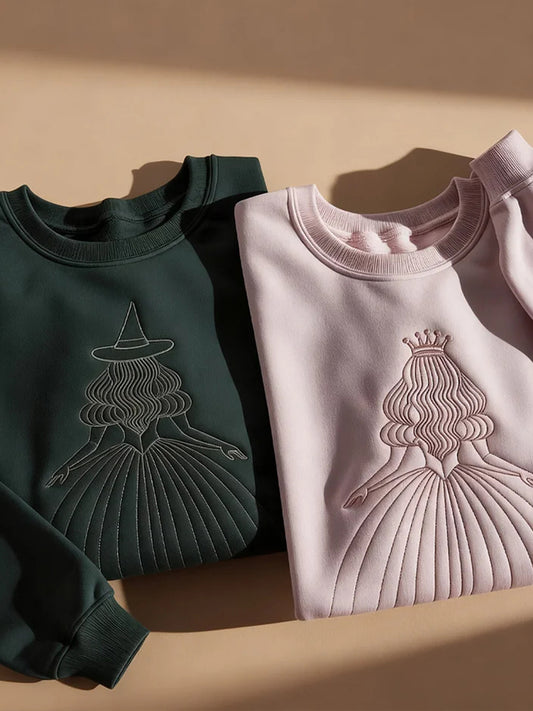 Women's Movie Inspired Embroidered Sweatshirt