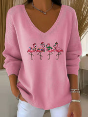 Women's Christmas Print Casual Top