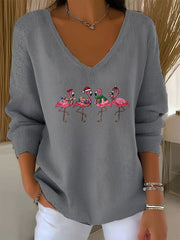 Women's Christmas Print Casual Top