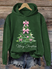 Women's Christmas tree print Regular Sweatshirt