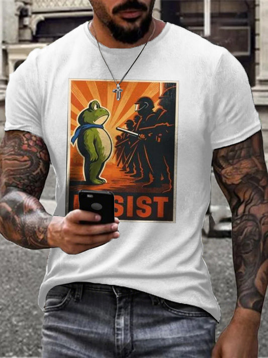 Men's FDT Frog Against The Machine Printed T-shirt