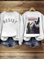 Women's FDT Polish Frog Print Sweatshirt