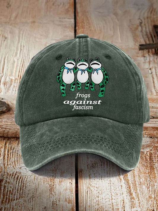 Unisex Resist Frogs Against Fascism Hat