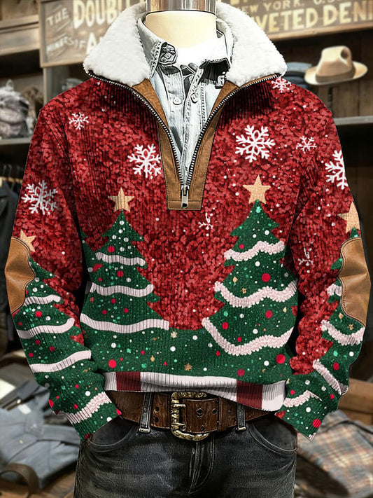 Men's Christmas Art Printed Tops
