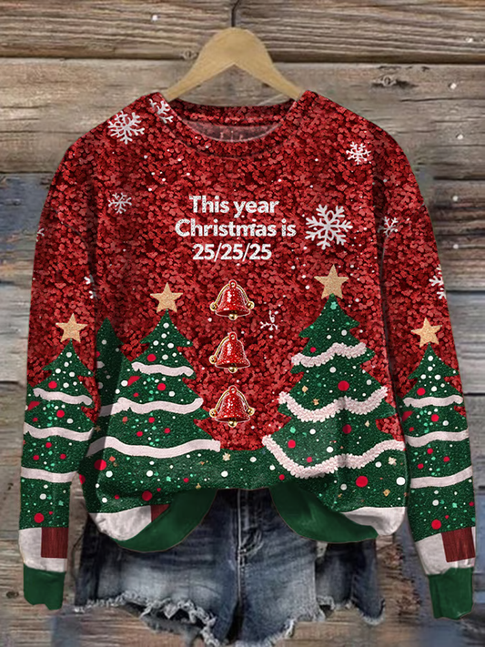 Women's Christmas tree Regular Sweatshirt