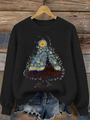 Women's Christmas Tree Print Casual Top