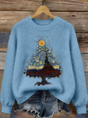 Women's Christmas Tree Print Casual Top