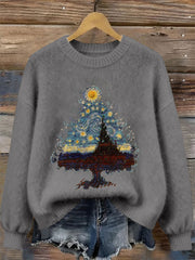 Women's Christmas Tree Print Casual Top