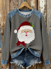 Women's Santa Claus Print Casual Top