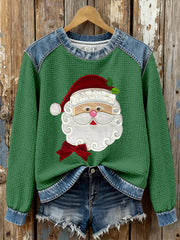 Women's Santa Claus Print Casual Top