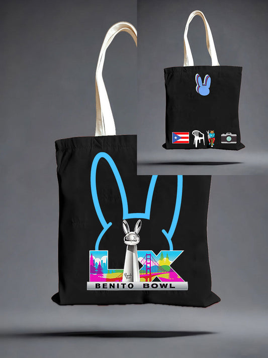 Bunny Football Music Lover Printed Bags