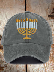 Unisex Happy Hanukkah Print Hat