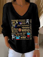 Women's Puerto Rico Print Sweater