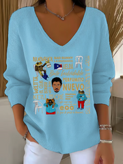 Women's Puerto Rico Print Sweater