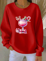 Women's Christmas Print Casual Sweatshirt