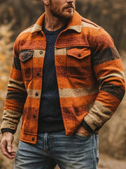 Men's Casual Checkered Jacket