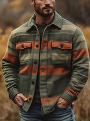 Men's Casual Checkered Jacket